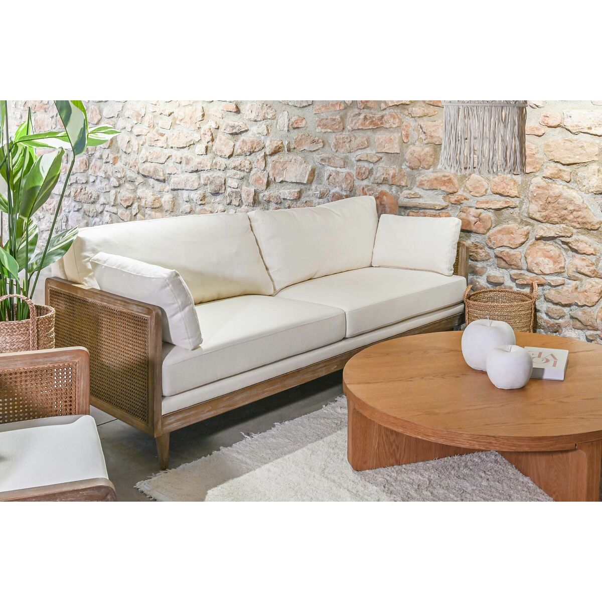 Sofá Home ESPRIT Marrón 208 x 86 x 88 cm